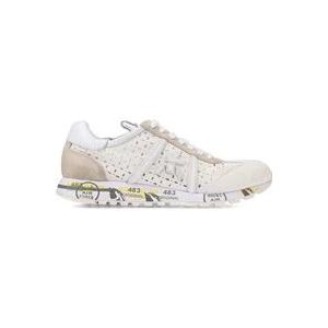 Premiata Witte Leren Sneakers Lucy Model , White , Dames , Maat: 38 EU