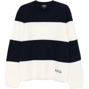 A.p.c., Heren, Truien, Veelkleurig, Maat: L Wol,