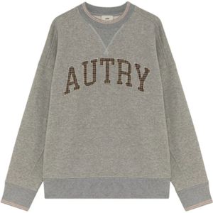 Autry, Heren, Sweatshirts & Hoodies, Grijs, Maat: S Katoen,