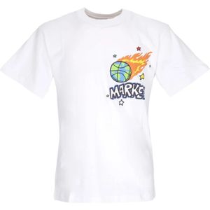 Market, Heren, Tops, Wit, Maat: XL Katoen,