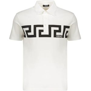Versace, Heren, Tops, Wit, Maat: S Katoen,