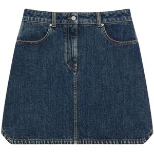 Givenchy, Dames, Rokken, Blauw, Maat: XS Denim,