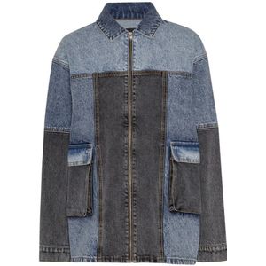 Rotate Birger Christensen, Dames, Jassen, Veelkleurig, Maat: L Denim,