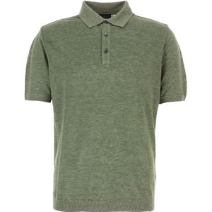 Paul & Shark, Heren, Tops, Groen, Maat: L Linnen,