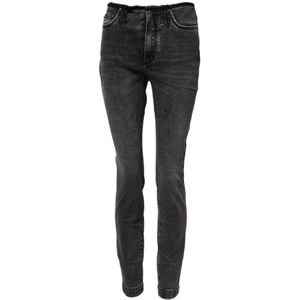 Dolce & Gabbana, Dames, Jeans, Grijs, Maat: XS Denim,