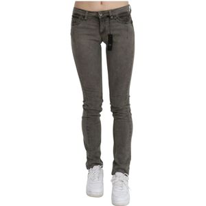 Costume National Vrouwen Grijze Low Waist Skinny Denim Cotton Jeans