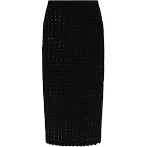 Dolce & Gabbana, Dames, Rokken, Zwart, Maat: XS Wol,