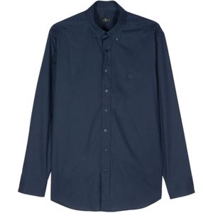 Etro, Heren, Overhemden, Blauw, Maat: M Katoen,