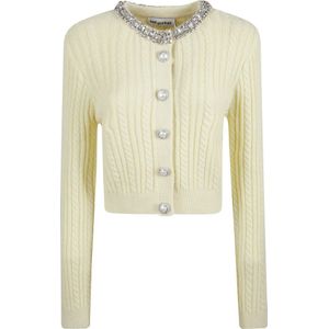 Self Portrait, Dames, Truien, Geel, Maat: S Wol,