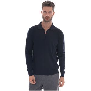 Kiton, Heren, Tops, Blauw, Maat: M Wol,