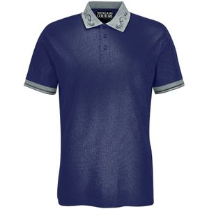 Poloshirt - Blauw - Korte Mouwen - Met Knopen
