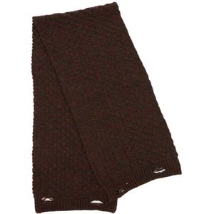 MM6 Maison Margiela - Geribbelde Sjaal - Bruin - Wol