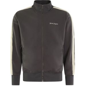 Palm Angels, Heren, Sweatshirts & Hoodies, Grijs, Maat: L