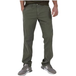 Eden Park, Heren, Broeken, Groen, Maat: W33 Katoen,