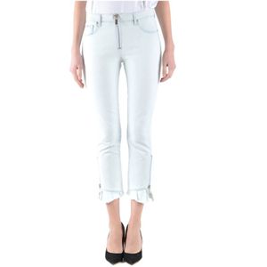 Msgm, Dames, Jeans, Blauw, Maat: XS Denim,
