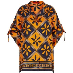Carolina Herrera, Dames, Blouses & Shirts, Veelkleurig, Maat: XS Zijde,