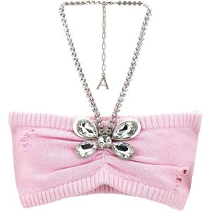 Area, Dames, Tops, Roze, Maat: XS Katoen,