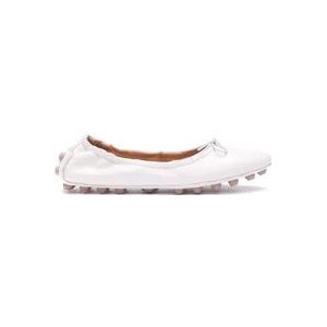 Tod's Witte Leren Bubble Ballet Ballerina , White , Dames , Maat: 36 EU