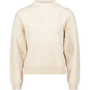 Betty & Co - Gebreide Trui - Beige - Dames - Met Jacquard