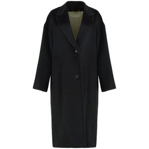 Golden Goose, Dames, Mantels, Zwart, Maat: 2XS Wol,
