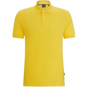 Hugo, Heren, Tops, Geel, Maat: S Katoen,