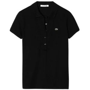 Lacoste, Dames, Tops, Zwart, Maat: XS Piqué,