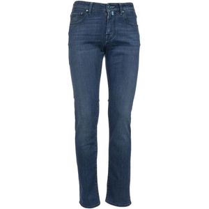 Jacob Cohën, Heren, Jeans, Blauw, Maat: W30 Katoen,
