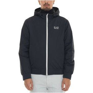 Emporio Armani Ea7, Heren, Jassen, Blauw, Maat: M Polyamide,