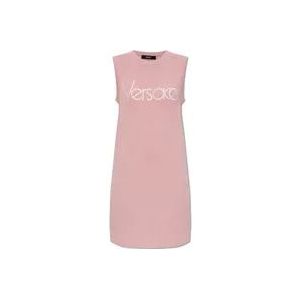 Versace Mouwloze jurk , Pink , Dames , Maat: 2XS