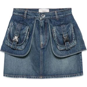 Coperni, Dames, Rokken, Blauw, Maat: XS Denim,