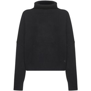 Loulou Studio, Dames, Truien, Zwart, Maat: M Wol,