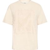 Ichi - Ihnayola Ss Tops & T-Shirts - Beige - Dames - Katoen