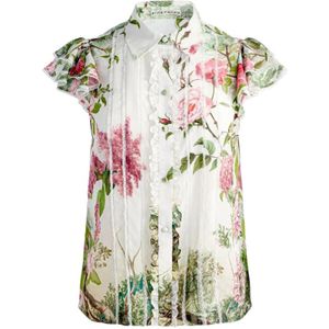 Alice + Olivia, Dames, Blouses & Shirts, Veelkleurig, Maat: XS Zijde,