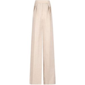 Max Mara, Dames, Broeken, Beige, Maat: XS