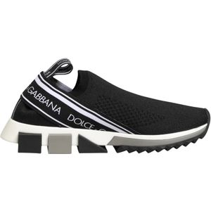 Dolce & Gabbana, Dames, Schoenen, Zwart, Maat: 37 EU Katoen,