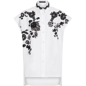 Dolce & Gabbana, Dames, Blouses & Shirts, Wit, Maat: XS