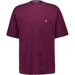 Dolce & Gabbana, Heren, Tops, Rood, Maat: S Katoen,