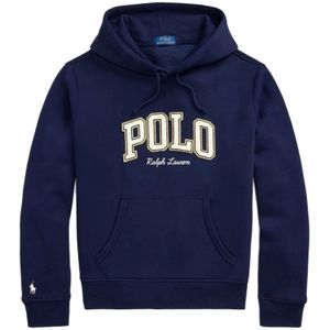 Polo Ralph Lauren - Hoodie - Blauw - Heren - Katoen - Met Capuchon en Applicaties