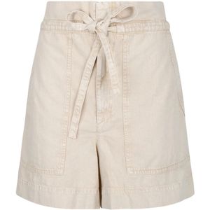 Isabel Marant, Dames, Korte broeken, Beige, Maat: M Denim,