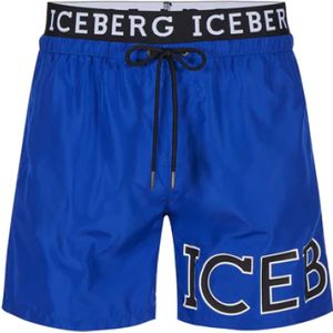Iceberg, Heren, Badkleding, Blauw, Maat: S Poliester,