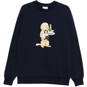 Drole de Monsieur, Heren, Sweatshirts & Hoodies, Blauw, Maat: S