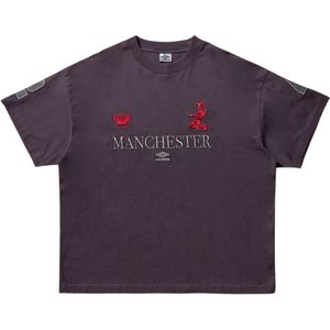 Umbro, Dames, Tops, Paars, Maat: L Katoen,