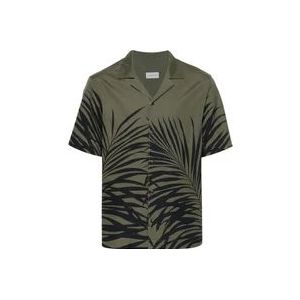 Moncler Short Sleeve Hemden , Green , Heren , Maat: S