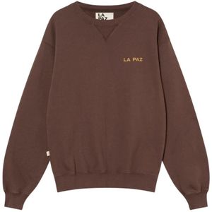 La Paz, Heren, Sweatshirts & Hoodies, Bruin, Maat: S Katoen,