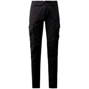 C.p. Company, Heren, Broeken, Blauw, Maat: XL Satijn,