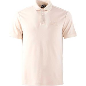 Emporio Armani Ea7, Heren, Tops, Beige, Maat: XL Poliester,