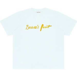 Bram's Fruit - Script Logo T-shirt - Blauw - Katoen