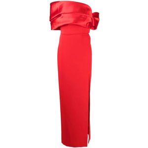 Solace London, Dames, Jurken, Rood, Maat: S Satijn,