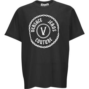 Versace Jeans Couture - Chain Logo Tee - Zwart - T-shirt