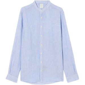 Brooks Brothers, Heren, Overhemden, Blauw, Maat: M Linnen,